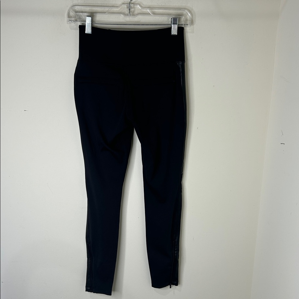 Athleta Delancey Shine Moto Tight Leggings | Black  #631745 Size XSP - Picture 5 of 16